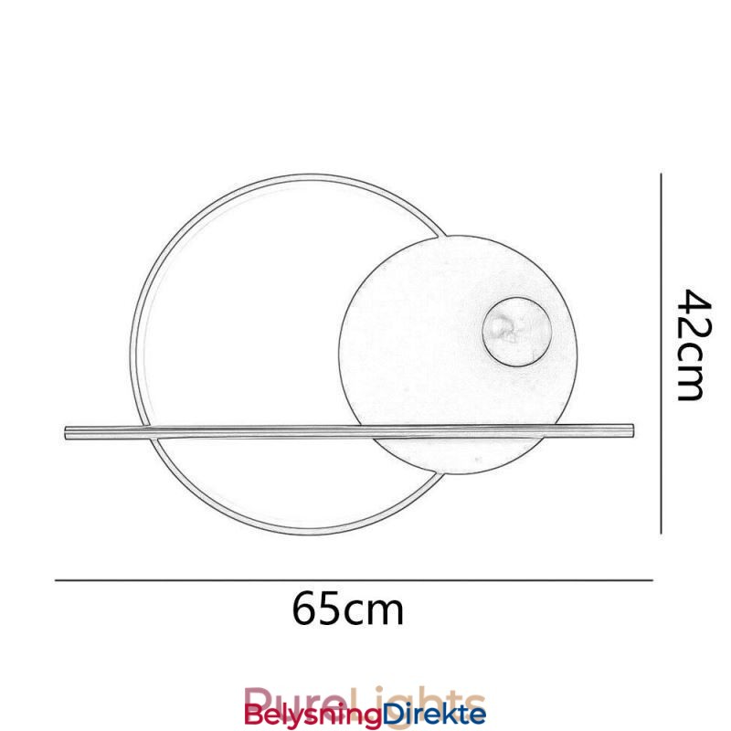Vegglampe Rund Hage Smijernsvegglampe