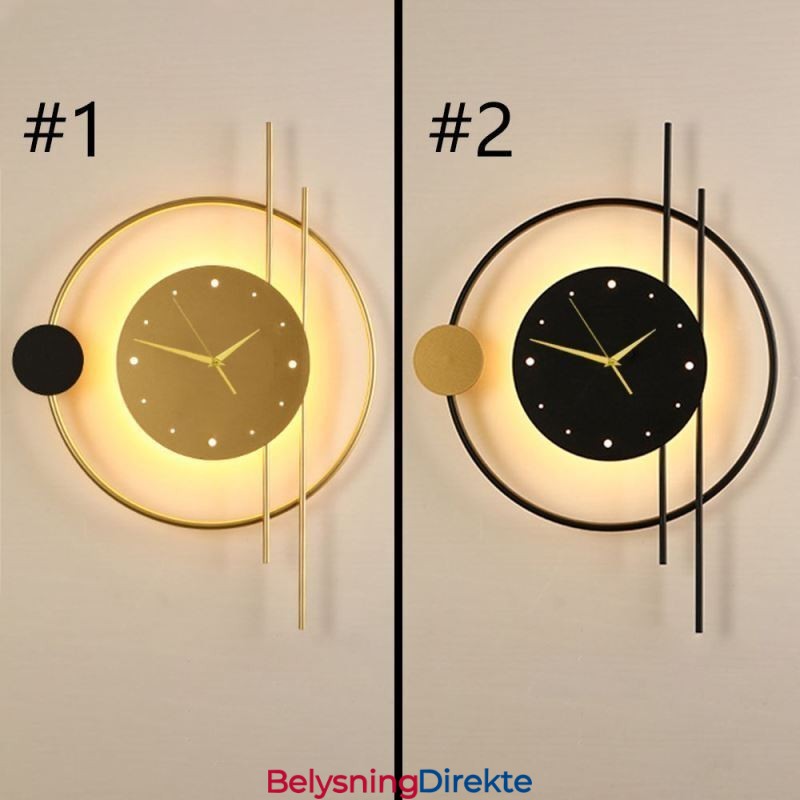 Klokkevegglampe Moderne Minimalistisk Smijerns Vegglampe Og