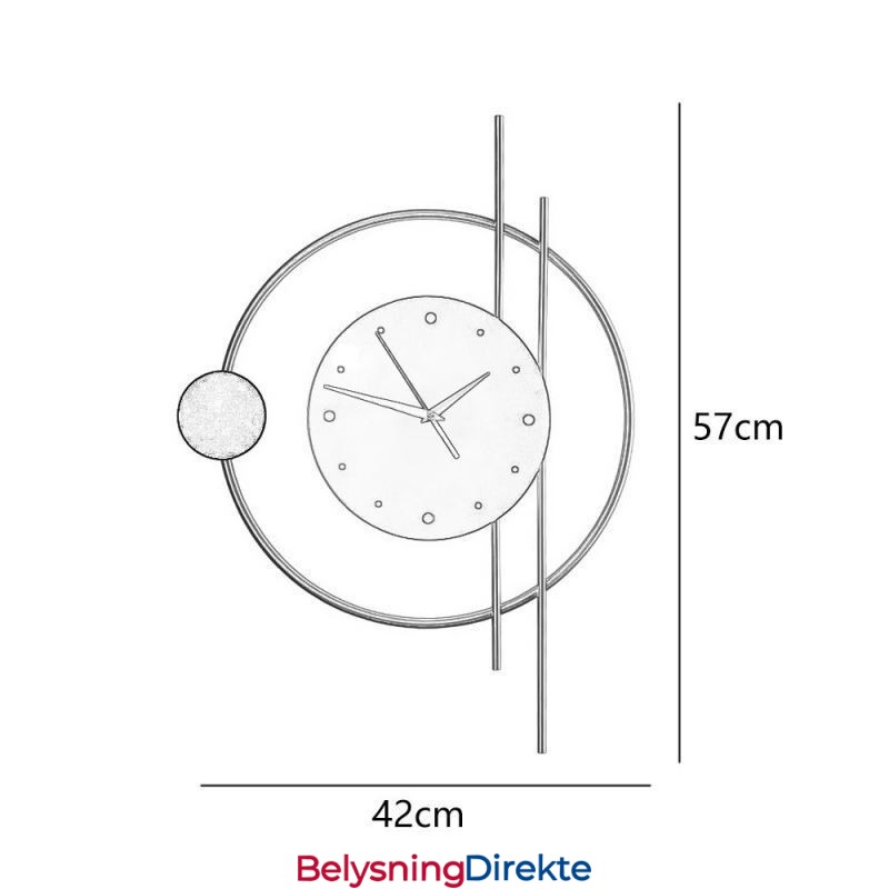 Klokkevegglampe Moderne Minimalistisk Smijerns Vegglampe Og