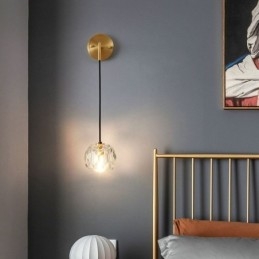 Moderne Vegglampe Kreativ Krystallvegglampe