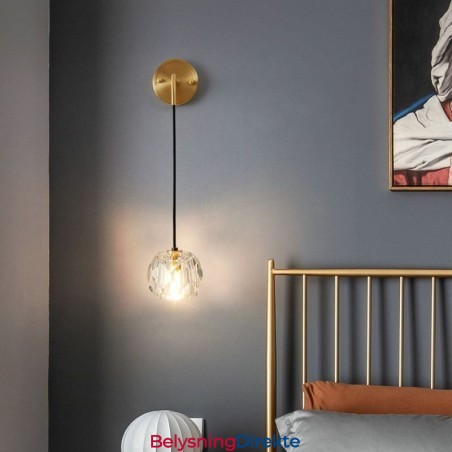 Moderne Vegglampe Kreativ Krystallvegglampe