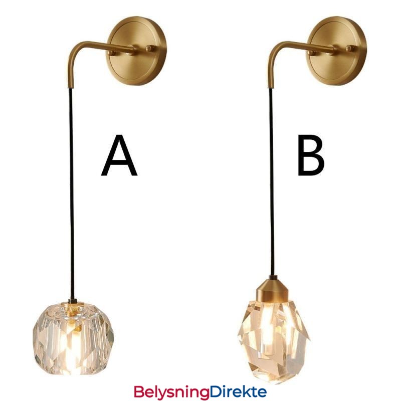 Moderne Vegglampe Kreativ Krystallvegglampe