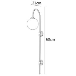 Moderne Vegglampe I Børstet Gull