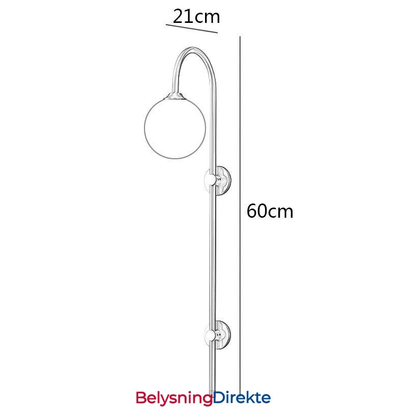 Moderne Vegglampe I Børstet Gull