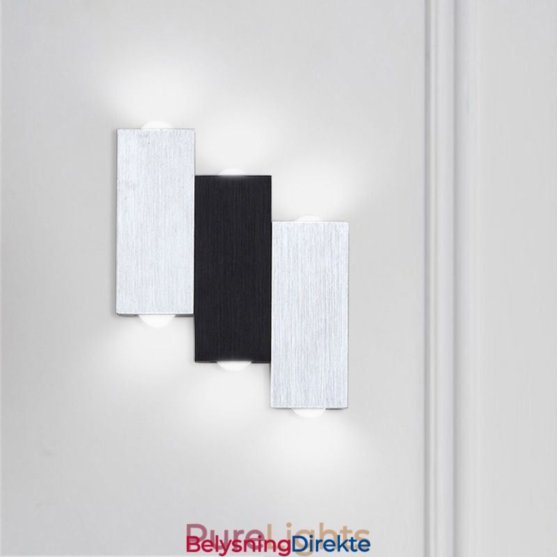 Moderne Vegglamper Opp- Og Nedvegglampe I Aluminium