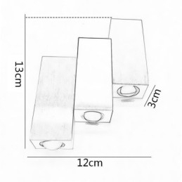 Moderne Vegglamper Opp- Og Nedvegglampe I Aluminium