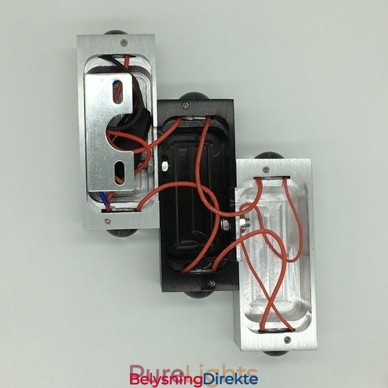 Moderne Vegglamper Opp- Og Nedvegglampe I Aluminium