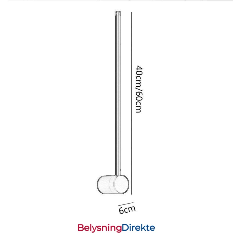 Moderne Lang Vegglampe Nattbordslampe