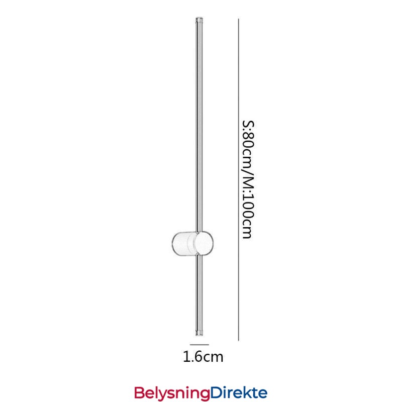 Moderne Lang Vegglampe Nattbordslampe Midtgang