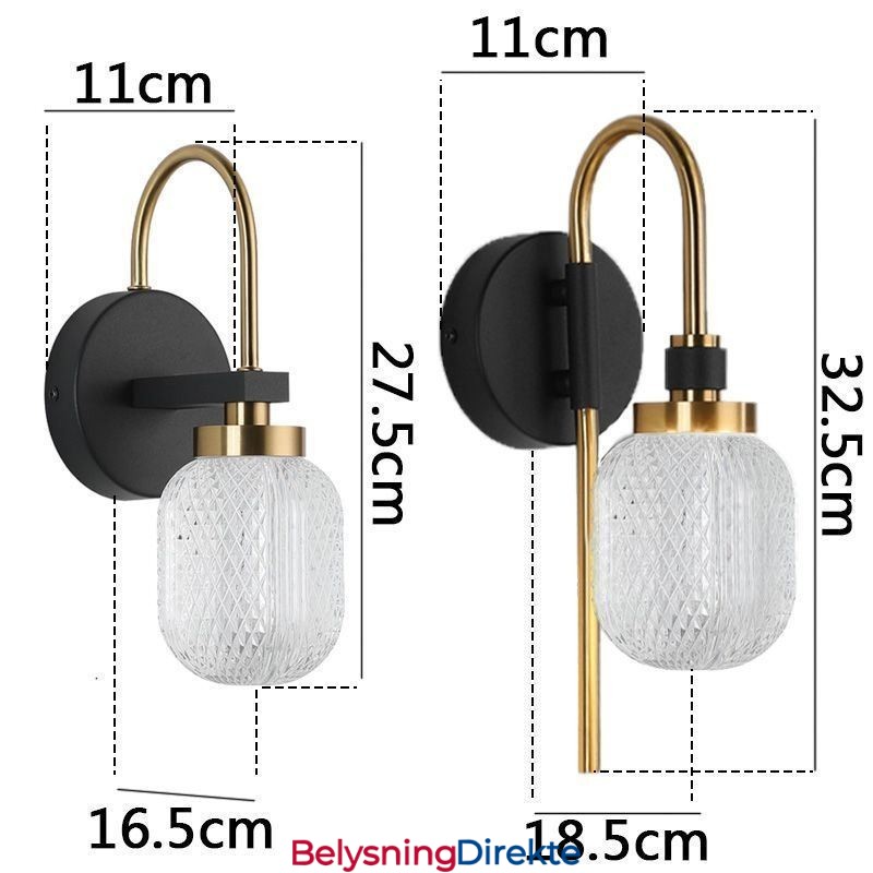 Moderne Minimalistisk Vegglampe I Akryl