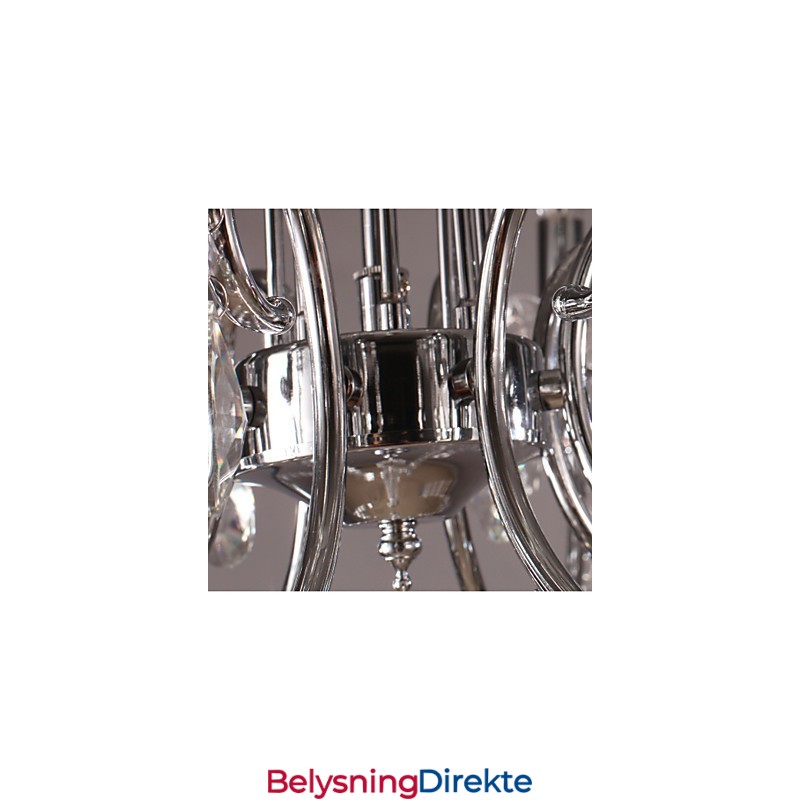 Tradisjonell Klassisk Krystallkrone I Metall