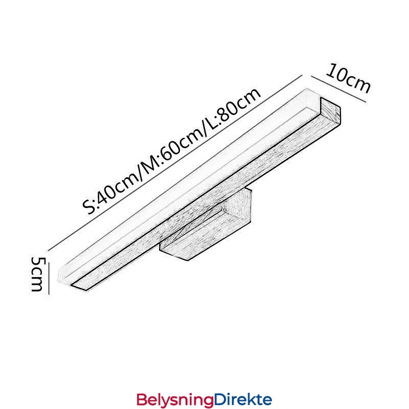Speillampe Heltre Vegglampe Moderne Vegglampe