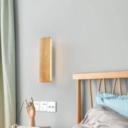 Moderne Vegglampe I Tre Til Inngangsgang, Nordisk Nattbordslampe