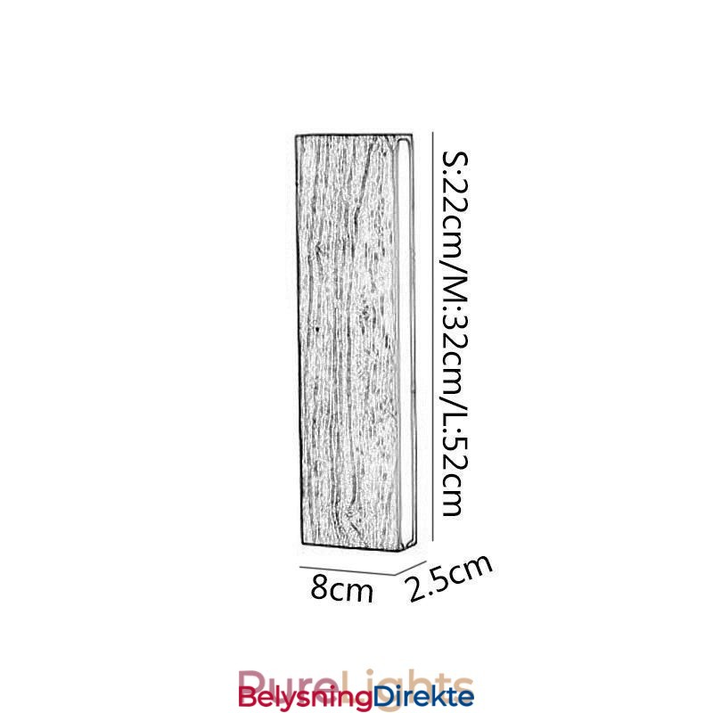 Moderne Vegglampe I Tre Til Inngangsgang, Nordisk Nattbordslampe