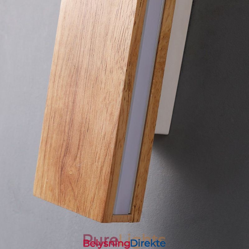 Moderne Vegglampe I Tre Til Inngangsgang, Nordisk Nattbordslampe