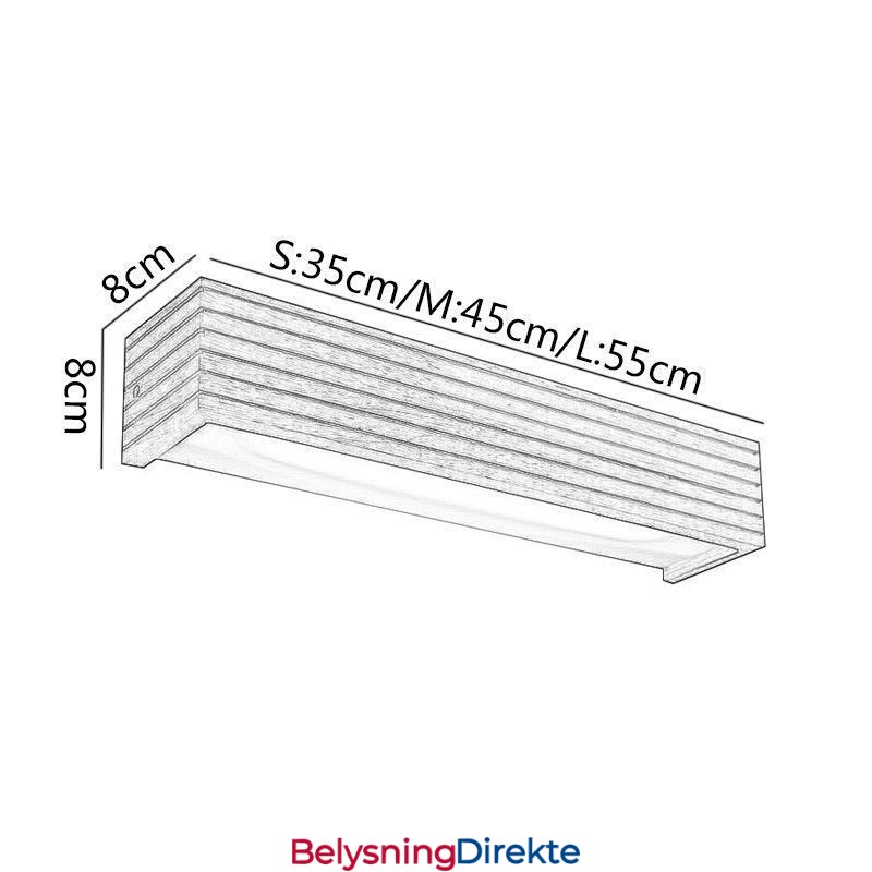 Japansk Stil Trevegglamper Lampe Baderom Hjem Vegglampe