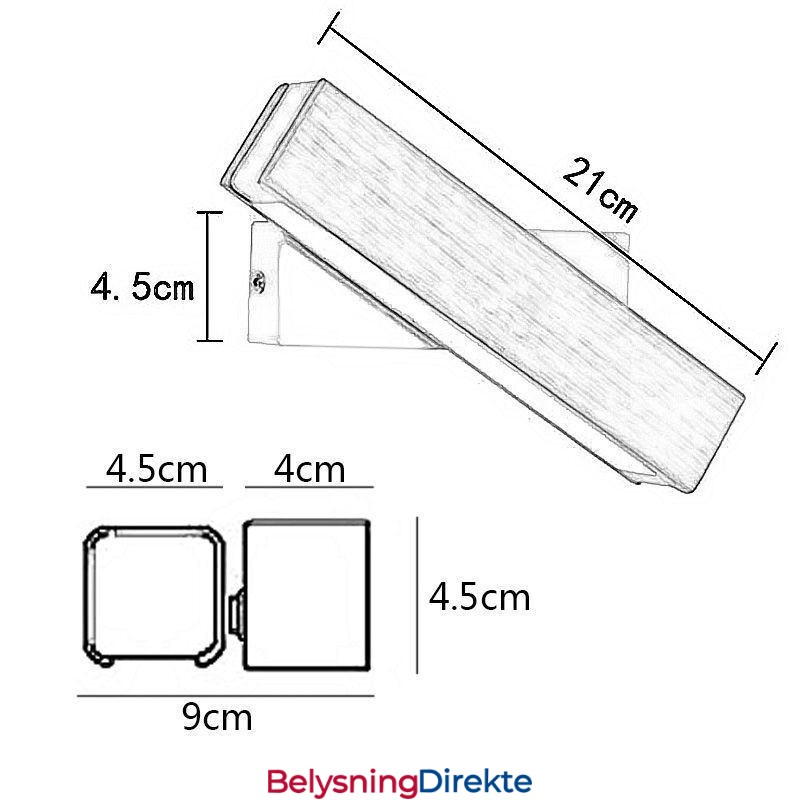Europeisk Heltre Vegglampe Nattbordslampe Moderne Simplicity-Lamper