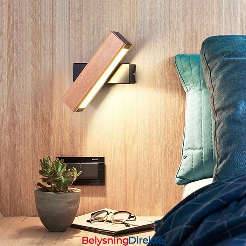 Europeisk Heltre Vegglampe Nattbordslampe Moderne Simplicity-Lamper