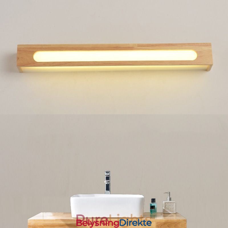 Moderne Vegglampe I Tre, Inngangsgang, Nordisk Nattbordslampe