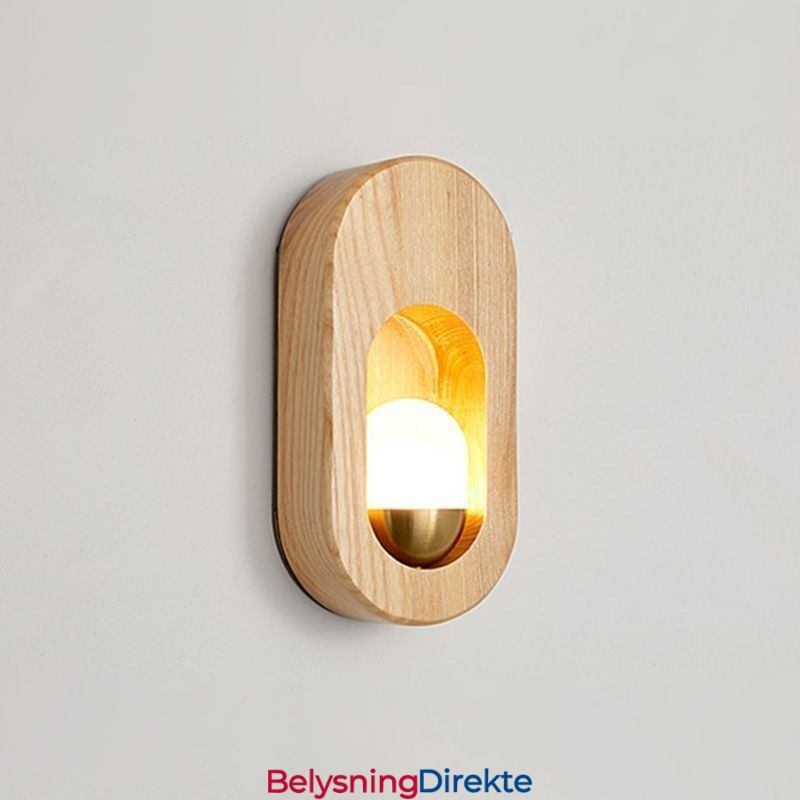 Japansk Dekorasjonsvegglampe I Tre, Inngangsgang