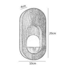 Japansk Dekorasjonsvegglampe I Tre, Inngangsgang
