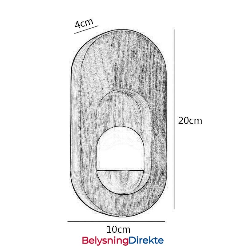 Japansk Dekorasjonsvegglampe I Tre, Inngangsgang
