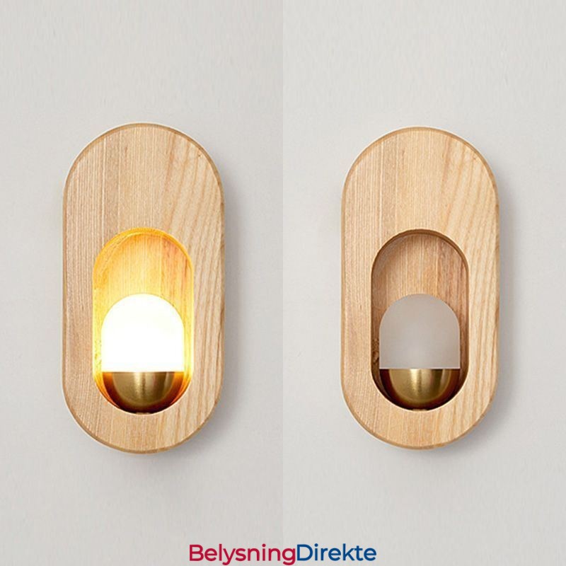 Japansk Dekorasjonsvegglampe I Tre, Inngangsgang