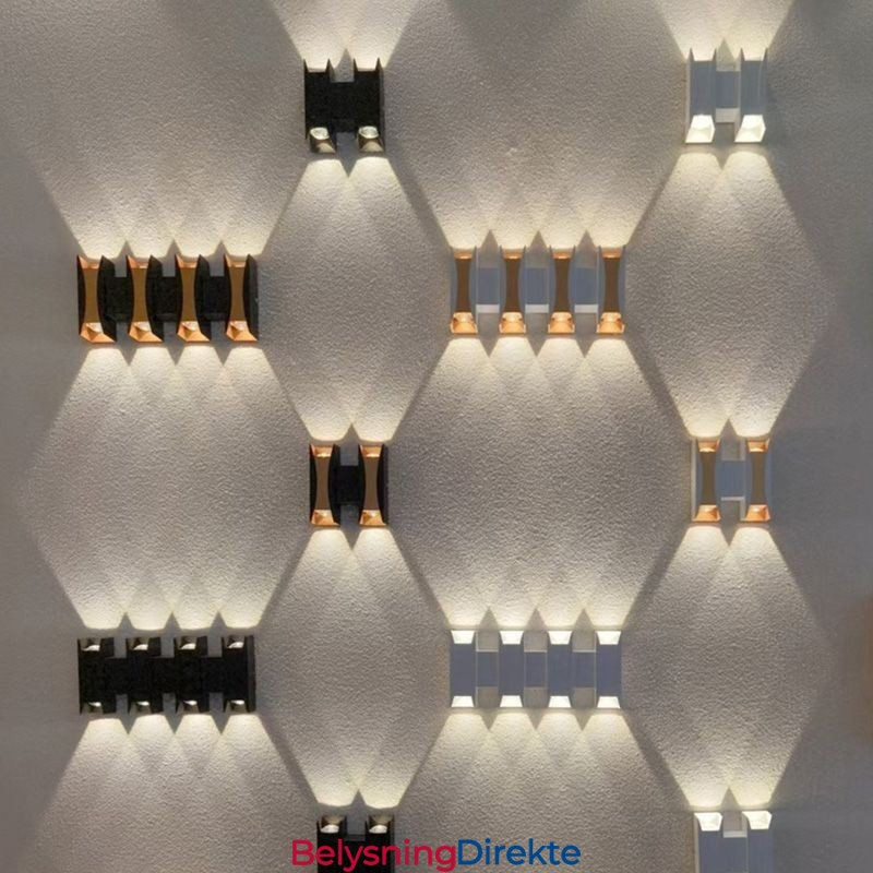 Vanntett Vegglampe Moderne Aluminium Utenpåliggende Hagelampe For Veranda