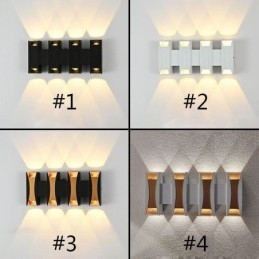 Vanntett Vegglampe Moderne Aluminium Utenpåliggende Hagelampe For Veranda