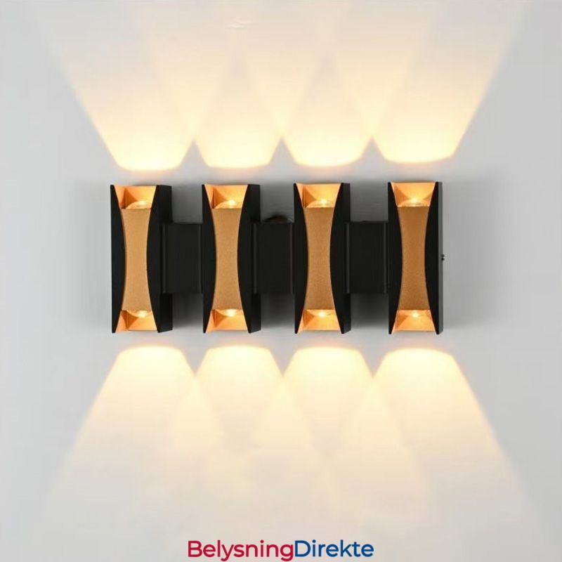 Vanntett Vegglampe Moderne Aluminium Utenpåliggende Hagelampe For Veranda