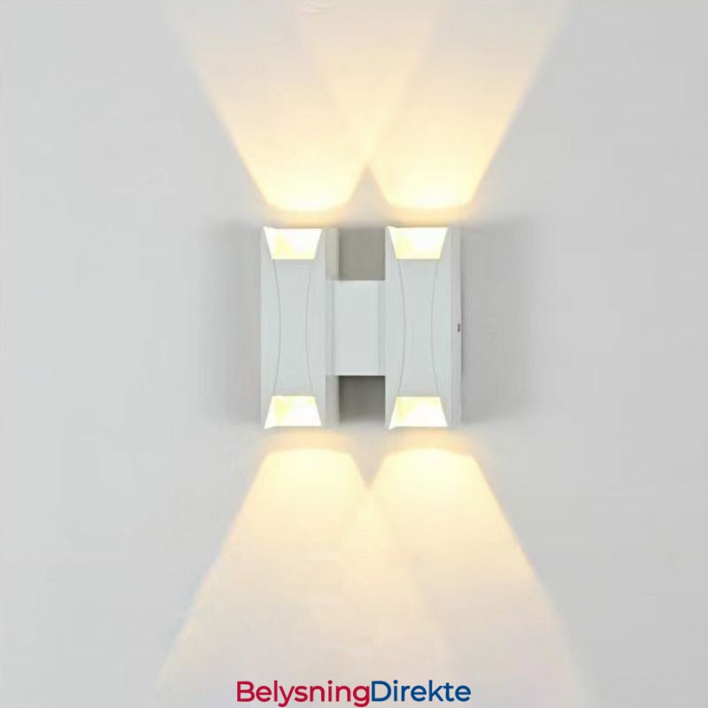 Vanntett Vegglampe Moderne Aluminium Utenpåliggende Hagelampe For Veranda