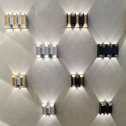 Vanntett Vegglampe Moderne Aluminium Utenpåliggende Hagelampe For Veranda