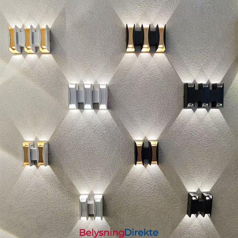 Vanntett Vegglampe Moderne Aluminium Utenpåliggende Hagelampe For Veranda