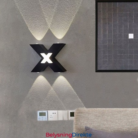 Art Deco Vegglampe Opp/Ned Innendørsbelysning Aluminium Vegglampe