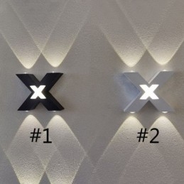 Art Deco Vegglampe Opp/Ned Innendørsbelysning Aluminium Vegglampe