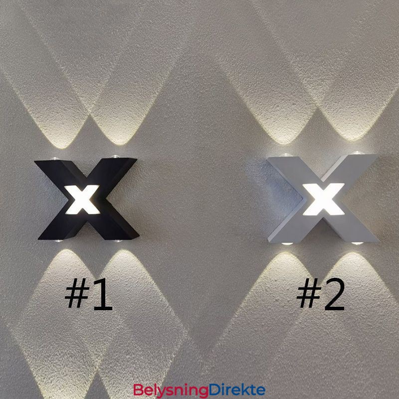 Art Deco Vegglampe Opp/Ned Innendørsbelysning Aluminium Vegglampe