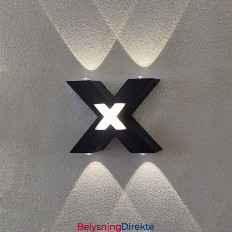 Art Deco Vegglampe Opp/Ned Innendørsbelysning Aluminium Vegglampe