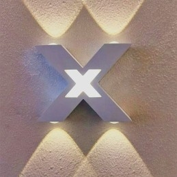 Art Deco Vegglampe Opp/Ned Innendørsbelysning Aluminium Vegglampe