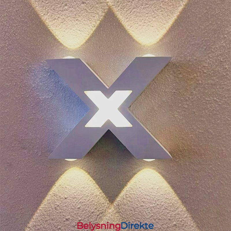 Art Deco Vegglampe Opp/Ned Innendørsbelysning Aluminium Vegglampe