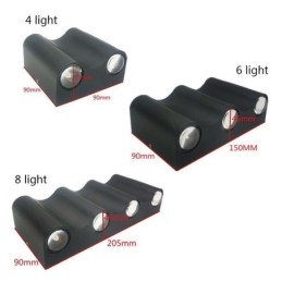 Vegglampe I Aluminium, Balkong, Utenpåliggende Verandalampe