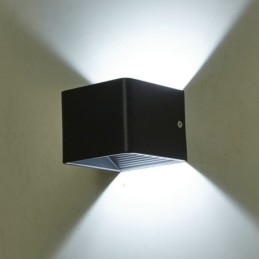 Vegglampe I Aluminium, Balkong, Utenpåliggende Kubeformet Verandalampe