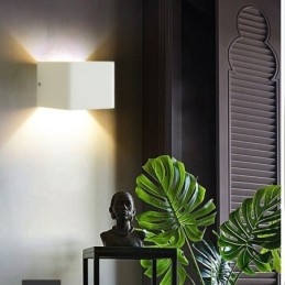 Vegglampe I Aluminium, Balkong, Utenpåliggende Kubeformet Verandalampe