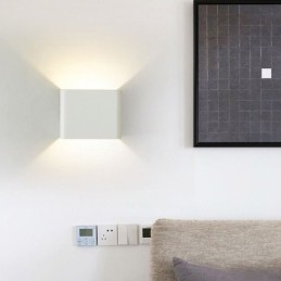 Vegglampe I Aluminium, Balkong, Utenpåliggende Kubeformet Verandalampe