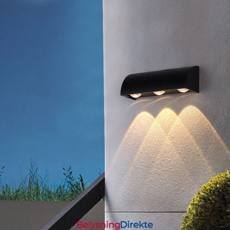 Vegglampe Vanntett Aluminium Trapper Vegglampe