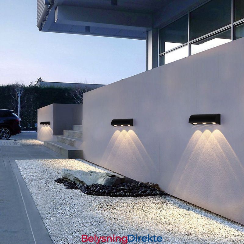 Vegglampe Vanntett Aluminium Trapper Vegglampe