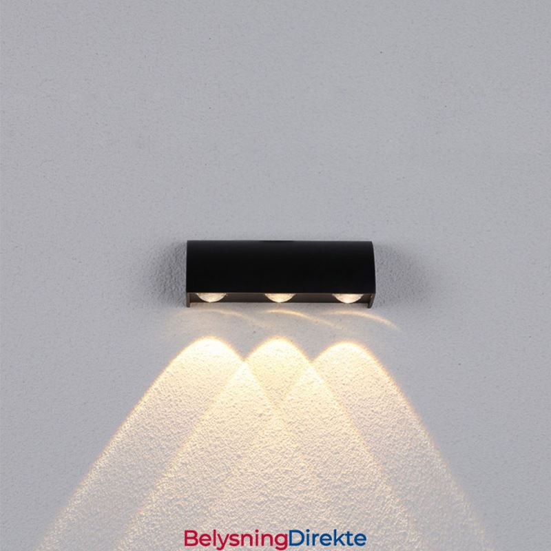 Vegglampe Vanntett Aluminium Trapper Vegglampe