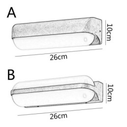 Vegglampe I Aluminium Vanntett Vegglampe Trappe Baderomskorridor