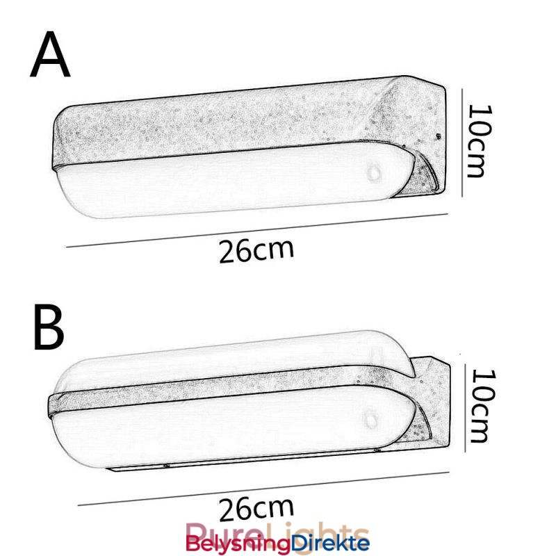 Vegglampe I Aluminium Vanntett Vegglampe Trappe Baderomskorridor
