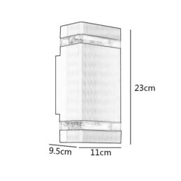 Enkle Aluminiumsvegglamper Vanntett Vegglampe Gårdsplass Veranda