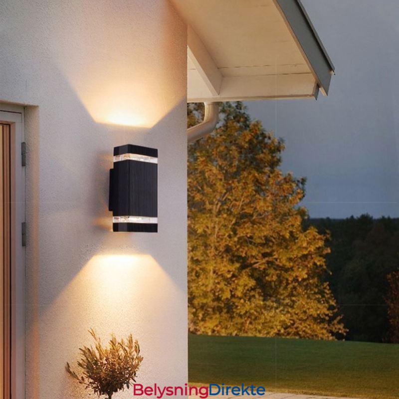 Enkle Aluminiumsvegglamper Vanntett Vegglampe Gårdsplass Veranda